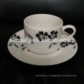 простой дизайн керамические чашки чая и блюдце набор